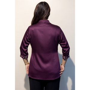 Chemise élégante pour femme en coton Giza, qualité supérieure, vêtements décontractés, fournisseur OEM - Product Image 4