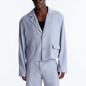 Blazer Entallado de Primera Calidad para Hombre, Chaqueta de Traje Informal de Negocios con Cierre de un Botón - Product Image 1