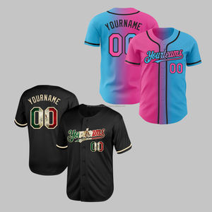 เสื้อเจอร์ซีย์เบสบอลสำหรับทุกเพศเสื้อเบสบอลออกแบบได้ตามที่ต้องการ - Product Image 1