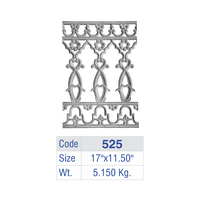 Panneau de balustrade de balcon floral gothique en fonte, insert de clôture, garde-corps d'escalier de villa de luxe, grille de terrasse, prix usine