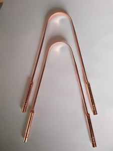 Limpiador de lengua Dental profesional, herramienta de higiene bucal multiusos, herramienta de Metal de cobre - Product Image 2