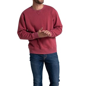 Sudadera de Cuello Redondo Rosa para Hombre, Corte Holgado, Color Sólido, Informal, Tejida en Algodón y Felpa, Ecológica, Transpirable, para Invierno - Product Image 3