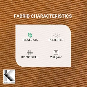 ผ้าทวีดทอลายทแยงเนื้อนุ่ม ผลิตจากโพลีเอสเตอร์ยืดหยุ่น น้ำหนัก 290 กรัมต่อตารางเมตร ระบายอากาศได้ดี เป็นวัสดุที่ยั่งยืน เหมาะสำหรับกางเกงชิโน่ ขายส่งสำหรับกางเกงยูนิเซ็กซ์ - Product Image 3