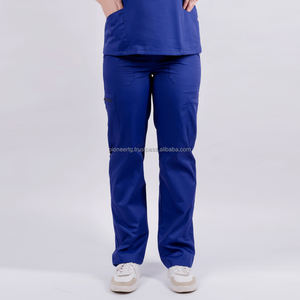 ชุดเครื่องแบบแพทย์ผ้าโพลีเอสเตอร์สำหรับโรงพยาบาลผ้าทอลายทแยงไซส์ XL ของ2024 - Product Image 1