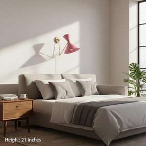 Mid-Century Modern Italian Diabolo <b>Wall</b> <b>Sconce</b> 1950s – Pair of Adjustable Brass <b>Wall</b> Lights, Vintage Retro <b>Wall</b> Lamp for Bedroom - Product Image 4