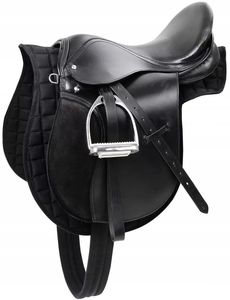Selle d'équitation anglaise en cuir artisanal – Pour le saut d'obstacles et l'équitation |   Selle d'équitation et de saut d'obstacles professionnelle - Product Image 2