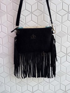 Bolso con flecos de piel de vaca auténtica, bolso con bandolera de piedra turquesa, bolso de nuevo diseño hecho a mano Vintage bohemio gitano, bolsos elegantes multiusos - Product Image 4