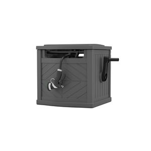 Enrouleur de tuyau extensible 150 pieds avec chariot, gris, haute performance, pour tuyau d'arrosage - Product Image 2