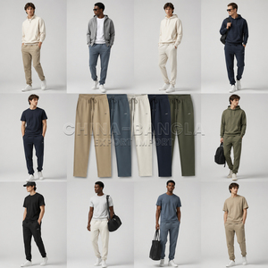 Cheap Wholesale Men's Polyester Trouser <b>Washed</b> <b>Tech</b> Stretch Track Pants Drawstring Bangladesh Apparel Surplus Stock Lot Supplier - Product Image 4