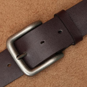 Cinturón de Cuero Genuino al por Mayor, Cinturón Casual Clásico Personalizado, Cinturón de Moda para Jeans para Hombre, Cinturón Clásico Vintage para Hombre, Venta Caliente - Product Image 3