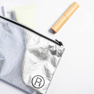 กระเป๋าเครื่องสำอางปากแบนแบบกันน้ำกระเซ็นปรับแต่งได้มีซิปปิดแฟชั่นลายพิมพ์กระดาษ Tyvek คุณสมบัติที่กำหนดเองได้ - Product Image 4