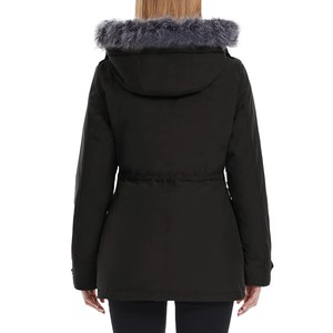 Parka en toile enduite de haute qualité pour homme, à capuche montante, épaisse, chaude, longue, amovible, respirante, à motifs, pour l'extérieur, la neige, réversible - Product Image 3