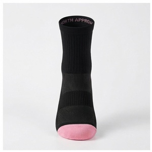 Crew <b>Socks</b> Geometric Pattern Blue Breathable <b>Running</b> <b>Socks</b> for Adults Spring Season - Product Image 1