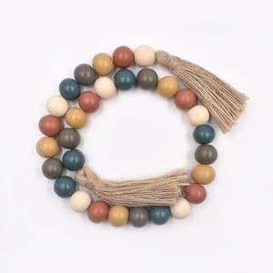 Unique Design Natural <b>Wood</b> Bead Garlands for Home Decor Eco Friendly <b>Rustic</b> Boho Wedding Decoration Available For Sale - Product Image 4