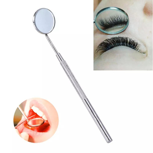 Espejo de Pared de Acero Inoxidable de Alta Calidad con Acabado Dorado para Técnicos de Pestañas, con Mango Antideslizante Moleteado, para Maquillaje de Pestañas, Marca Privada - Product Image 6