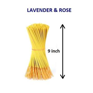 Varillas de incienso de lavanda y Rosa natural, suministro al por mayor a precio líder, caja de embalaje de incienso, incienso indio (amarillo) - Product Image 1