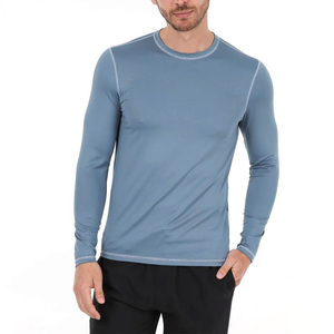 Dernière collection de rashguards légers pour hommes à prix bas / Fabricant OEM de rashguards pour hommes en spandex et polyester à vendre - Product Image 1