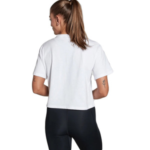 T-shirt basique surdimensionné pour femmes, fabricant en gros, tee-shirt en coton uni, vêtements à marque privée - Product Image 3