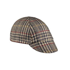 Gorro de Lana a Cuadros de Primera Calidad, 5 Paneles, Transpirable, Protección Solar para Adultos, Uso Casual de Primavera y Otoño, 56-58CM - Product Image 1