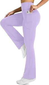 Women's High Waist Flared <b>Bootcut</b> <b>Yoga</b> Leggings Stretch Fitness <b>Pants</b> with Side Pockets - Product Image 3