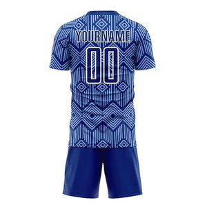 Tenue de football personnalisée à prix d'usine, imprimée par sublimation, respirante, ensemble maillot et short d'entraînement - Product Image 6