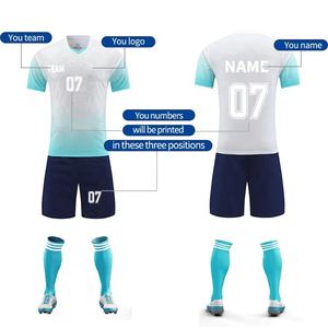 Uniforme de Fútbol Personalizado, Conjunto de Camiseta y Pantalones Cortos de Fútbol por Mayoreo, Sublimación, Ropa Deportiva para Equipos, Fabricante OEM ODM - Product Image 2