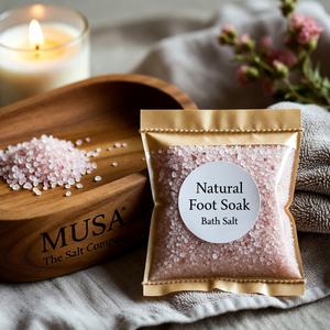 Sal de Sándalo Natural Tallada a Mano para Baño de Pies con Sal del Himalaya, Epsom y Aceites Esenciales para Calmar y Aliviar, Tarro de 900g, Spa y Bienestar - Product Image 2