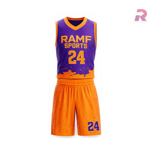 Nuevo Diseño de Logotipo Personalizado, Uniforme de Baloncesto de Alta Calidad, Transpirable, Talla Grande, de Secado Rápido y Absorción de Humedad - Product Image 1