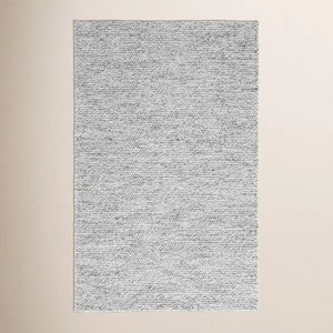 Tapis de salon moderne en laine acrylique unie, rectangulaire, tufté à la main, à poils ras, résistant aux taches - Product Image 3