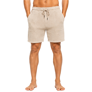 Pantalones Cortos Deportivos Personalizados para Hombre, Tejido Texturizado Premium, Cintura Elástica con Cordón, Casuales, para Gimnasio, Entrenamiento, Descanso - Product Image 1
