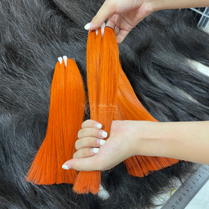 Precio de fábrica Soft Mirror Bone Straight Premium Orange Color Hair Bundles 100% Pure Vietnamese Raw Hair Extensiones de cabello natural - Product Image 4