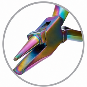 Pince à bec rond et concave Chroma, outil de précision pour la mise en forme de fils de bijouterie, ZetomedPro - Product Image 4