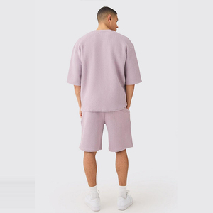 Camiseta de Verano para Hombre, Nueva Moda, Estilo Urbano, Cuello Redondo, Transpirable, Material de Rizo, Poliéster/Algodón, Talla Grande - Product Image 5