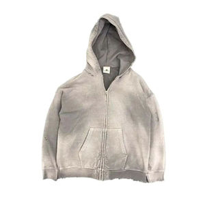 Sudadera con Capucha Extra Grande Personalizada, 100% Algodón, Felpa Francesa, Unisex, Informal, para Otoño, con Bolsillo Delantero y Diseño Tejido - Product Image 1