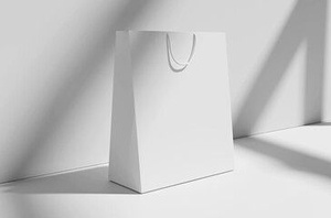 Sac en papier durable pour produits haut de gamme, sac en papier floral imprimé sur mesure pour la marque et l'emballage, sacs de shopping - Product Image 1