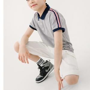 T-shirt d'été pour enfants en coton 100% de haute qualité, impression personnalisée du logo, t-shirt pour enfants, uniforme scolaire, hauts pour garçons, polo, fournisseur du Bangladesh - Product Image 4