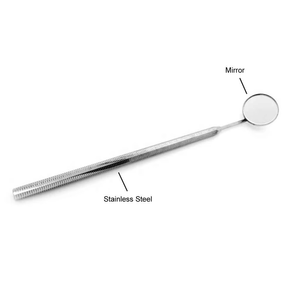 Espejo Dental de Acero Inoxidable de Alta Calidad, Espejo Bucal Redondo de 22 mm, Fabricado para Dentistas y Clínicas - Product Image 1