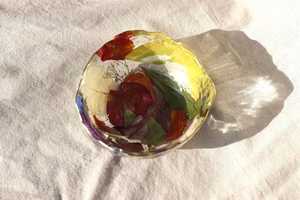 Bol de service en résine artisanale de qualité supérieure avec texture brillante et design à bords fins, idéal pour la maison, la cuisine, les fêtes ou comme cadeau. - Product Image 2