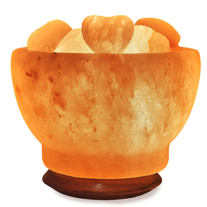 Apportez du caractère à votre table de chevet avec une lampe en sel de l'Himalaya, offrant une lueur douce pour des soirées paisibles et magnifiques. - Product Image 4