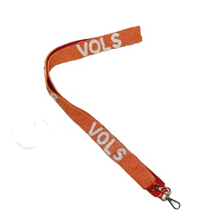 Sangle de sac à main de luxe faite à la main en perles de rocaille, brodée sur mesure, pour le jour du match universitaire, football, cheerleading, réglable, luxueuse et brodée de perles - Product Image 1