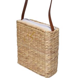 BOLSOS MINI DE PAGAS, bolsos de paja tejidos a mano, bolsos de jacinto de agua, bolso bandolera de paja, mini bolsos de hombro de paja - Product Image 5