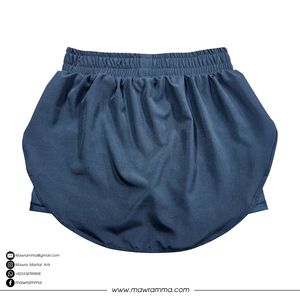 MAWRA Jupe 2 en 1 bleu marine pour femme, taille élastique, respirante, en spandex, jupe intérieure de compression pour femme - Product Image 4