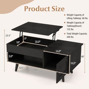 Tavolino da salotto con scomparto nascosto - Product Image 5