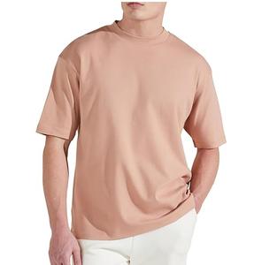 Custom Logo High Quality 320 GSM Heavy Weight <b>Box</b> Fit 100% Cotton <b>Drop</b> Shoulder Oversized Elongated Boxy T Shirts For Adults - Product Image 5