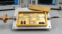 Module d'évaluation d'amplificateur RF à faible bruit RFLN12S 8-12 GHz bande X GaAs PHEMT LNA, gain de 22 dB pour SATCOM, radar, sans fil