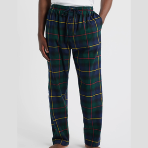 Winter Warm Plaid Pant <b>Men</b> Breathable Sleep Bottoms Thermal Pant Home Cozy Trousers <b>Men's</b> Cotton <b>Flannel</b> <b>Pajama</b> Pants - Product Image 1