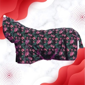 1200D Ripstop Nylon Horse Rug Combo Vêtements d'hiver respirants et résistants à l'eau avec texture tropicale pour chevaux ciblés - Product Image 3