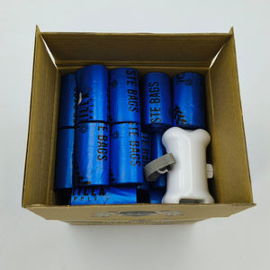 เครื่องจ่าย50ม้วนสีน้ำเงินสำหรับอุจจาระสุนัขพลาสติกเป็นมิตรกับสิ่งแวดล้อมพร้อมโลโก้ส่วนตัวสำหรับการกำจัดของเสียจากสัตว์เลี้ยง - Product Image 6