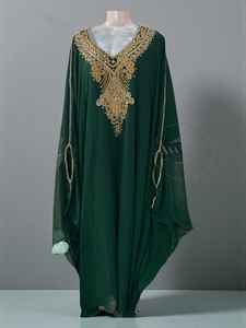 ชุดอาบายะผ้าชีฟองแบบเรียบร้อยสำหรับงานเทศกาลปี 2026 ขายส่งแบบใหม่ ตกแต่งด้วยเลื่อมแบบไหล่เดียว ความยาวคลุมเท้า สไตล์อิสลาม - Product Image 4