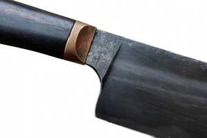 มีดปอกผักเหล็กกล้าคาร์บอนสูงตีขึ้นรูปด้วยมือ พร้อมด้ามไม้มะเกลือ - Product Image 2